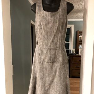 Size 10. Gray with black threading